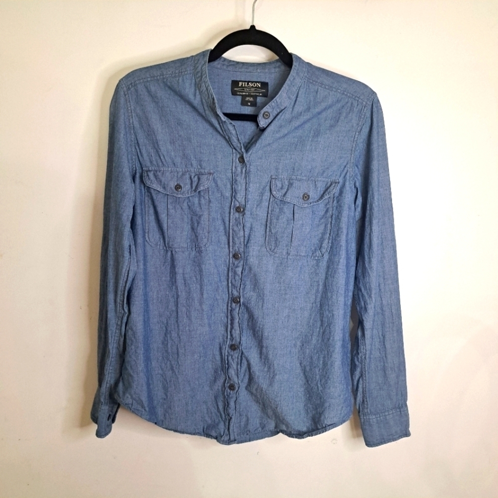 Filson Denim Button up Womens M